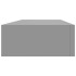 Estante con cajón de pared MDF gris 60x23,5x10