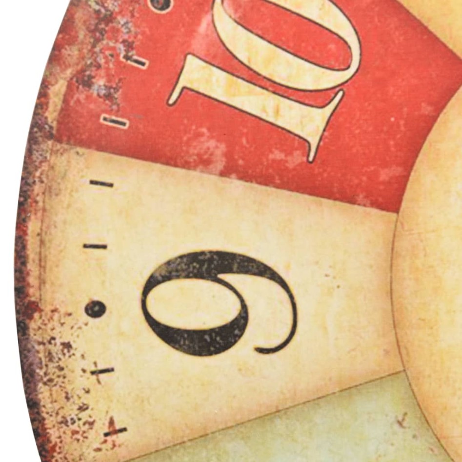 Reloj de pared vintage colorido 60