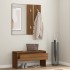 Set de muebles de recibidor madera contrachapada roble
