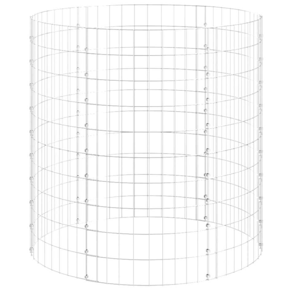 Poste circular de gaviones acero galvanizado Ø100x100