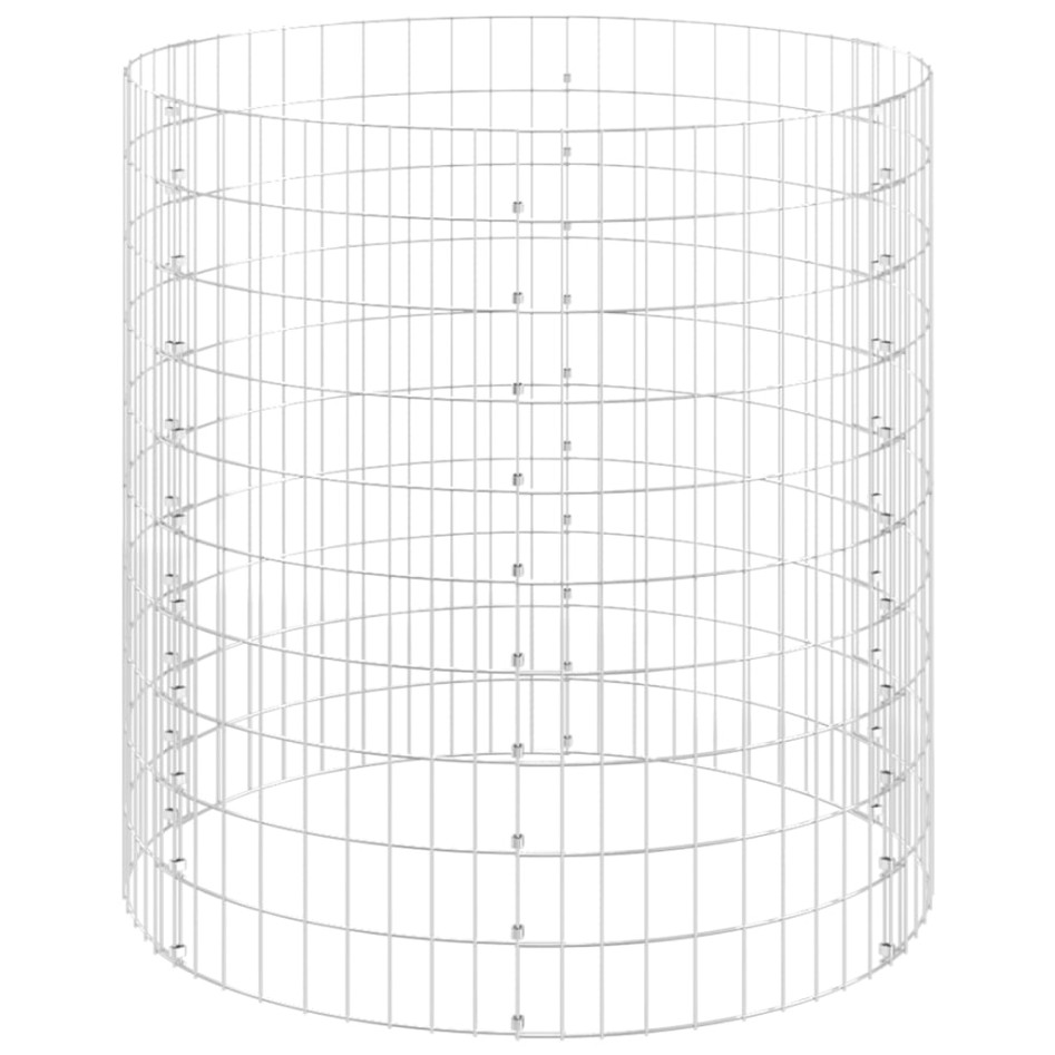 Poste circular de gaviones acero galvanizado Ø100x100