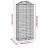 Cesta gaviones forma arco hierro galvanizado 100x50x220/240