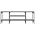 Mueble TV madera ingeniería y hierro gris Sonoma 121x35x45