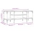 Mueble TV madera ingeniería y hierro gris Sonoma 121x35x45