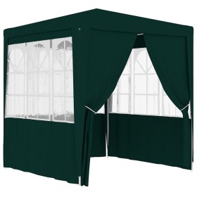 Carpa profesional fiestas con paredes verde 90 g/m² 2,5x2,5