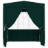 Carpa profesional fiestas con paredes verde 90 g/m² 2,5x2,5
