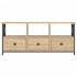 Mueble TV hierro madera contrachapada roble Sonoma 102x33x45