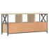 Mueble TV hierro madera contrachapada roble Sonoma 102x33x45