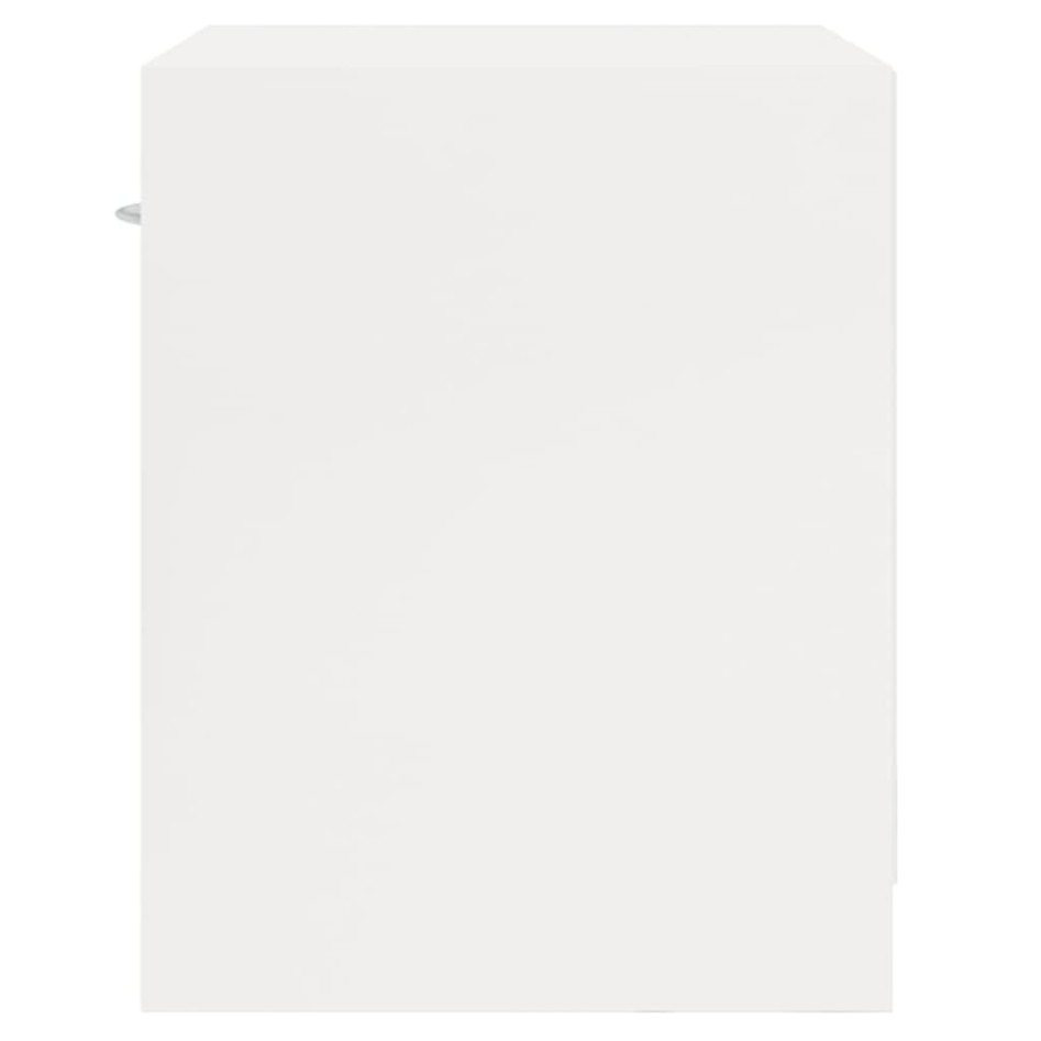 Mesitas de noche 2 unidades con cajón blanco con