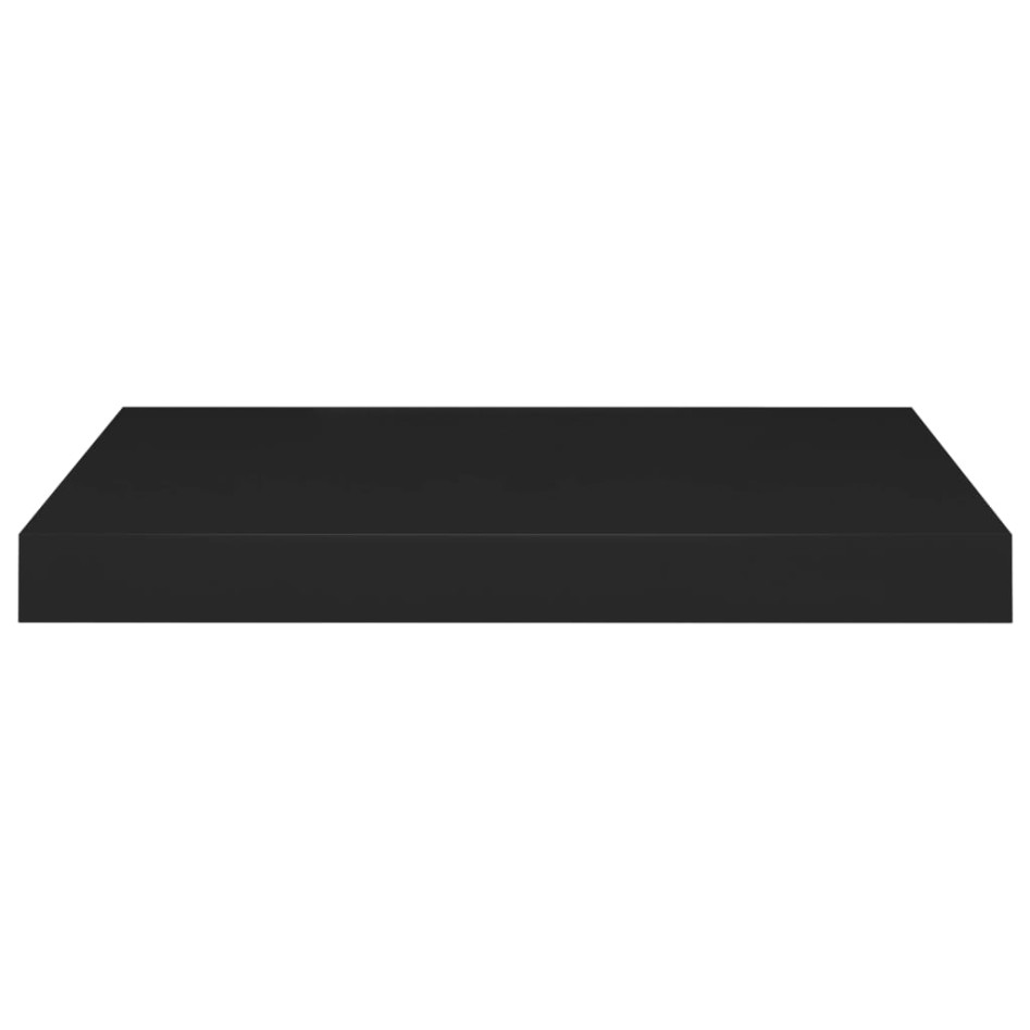 Estantes flotantes de pared 4 uds negro MDF 50x23x3,8