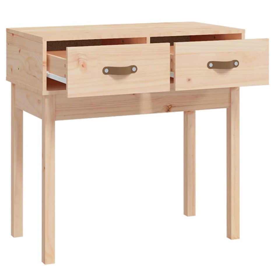 Mesa consola madera maciza de pino 76,5x40x75