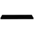 Estantes flotantes pared 4 uds negro brillo MDF