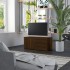 Mueble de TV madera contrachapada roble marrón 80x34x36