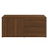 Mueble de TV madera contrachapada roble marrón 80x34x36