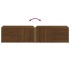Mueble de TV madera contrachapada roble marrón 80x34x36