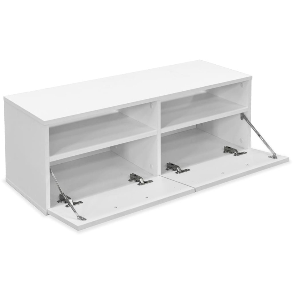 Mueble para televisión madera de ingeniería blanco 95x35x36