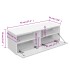 Mueble para televisión madera de ingeniería blanco 95x35x36