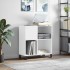 Mueble para discos madera contrachapada blanco 84,5x38x89