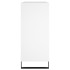 Mueble para discos madera contrachapada blanco 84,5x38x89