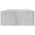 Estante de pared con cajón 2 uds MDF gris hormigón