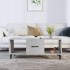 Mesa de centro madera contrachapada gris hormigón 102x50x40