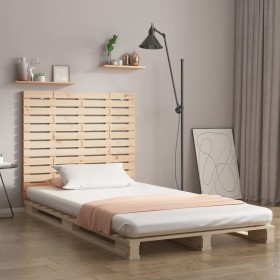 Cabecero de cama de pared madera maciza de pino 126x3x91,5
