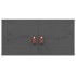 Armario de pared de madera maciza de pino gris 60x30x30