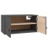 Armario de pared de madera maciza de pino gris 60x30x30