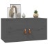 Armario de pared de madera maciza de pino gris 60x30x30