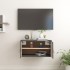 Armario de pared de madera maciza de pino gris 60x30x30