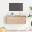 Armario de pared de madera maciza de pino 80x30x35 cm