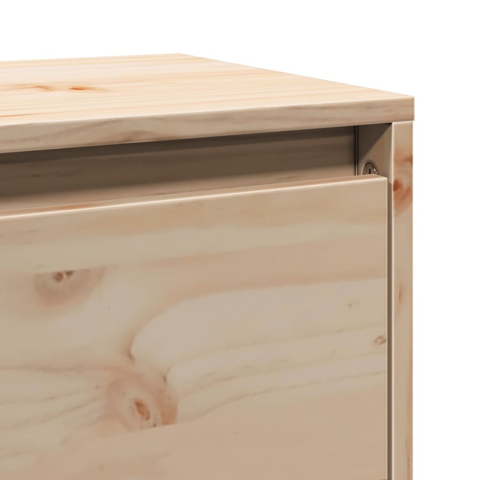 Armario de pared de madera maciza de pino 80x30x35