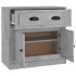 Aparador de madera contrachapada gris hormigón 70x35,5x67,5