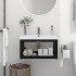 Estructura de lavabo suspendido hierro negro 59x38x31