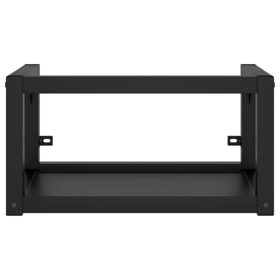 Estructura de lavabo suspendido hierro negro 59x38x31