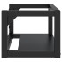 Estructura de lavabo suspendido hierro negro 59x38x31