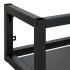 Estructura de lavabo suspendido hierro negro 59x38x31