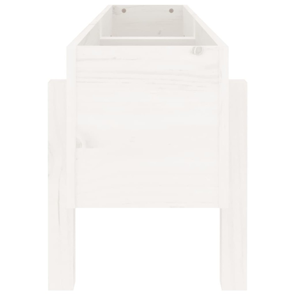 Arriate elevado de jardín madera maciza pino blanco