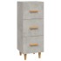Aparador de madera contrachapada gris hormigón 34,5x34x90