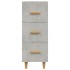 Aparador de madera contrachapada gris hormigón 34,5x34x90