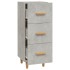 Aparador de madera contrachapada gris hormigón 34,5x34x90