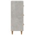 Aparador de madera contrachapada gris hormigón 34,5x34x90