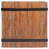 Mesa auxiliar de madera de teca 60x60x38