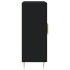 Aparador de madera de ingeniería negro 69,5x34x90