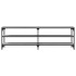 Mueble de TV madera contrachapada gris Sonoma 160x30x50
