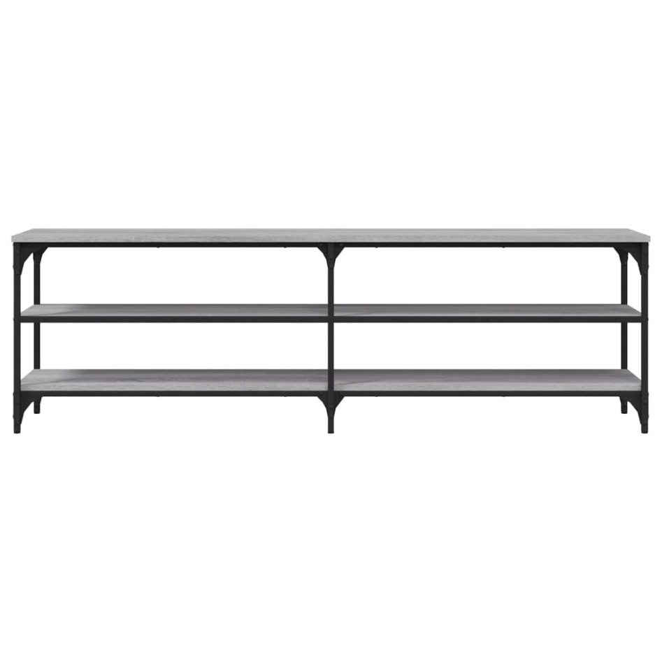 Mueble de TV madera contrachapada gris Sonoma 160x30x50