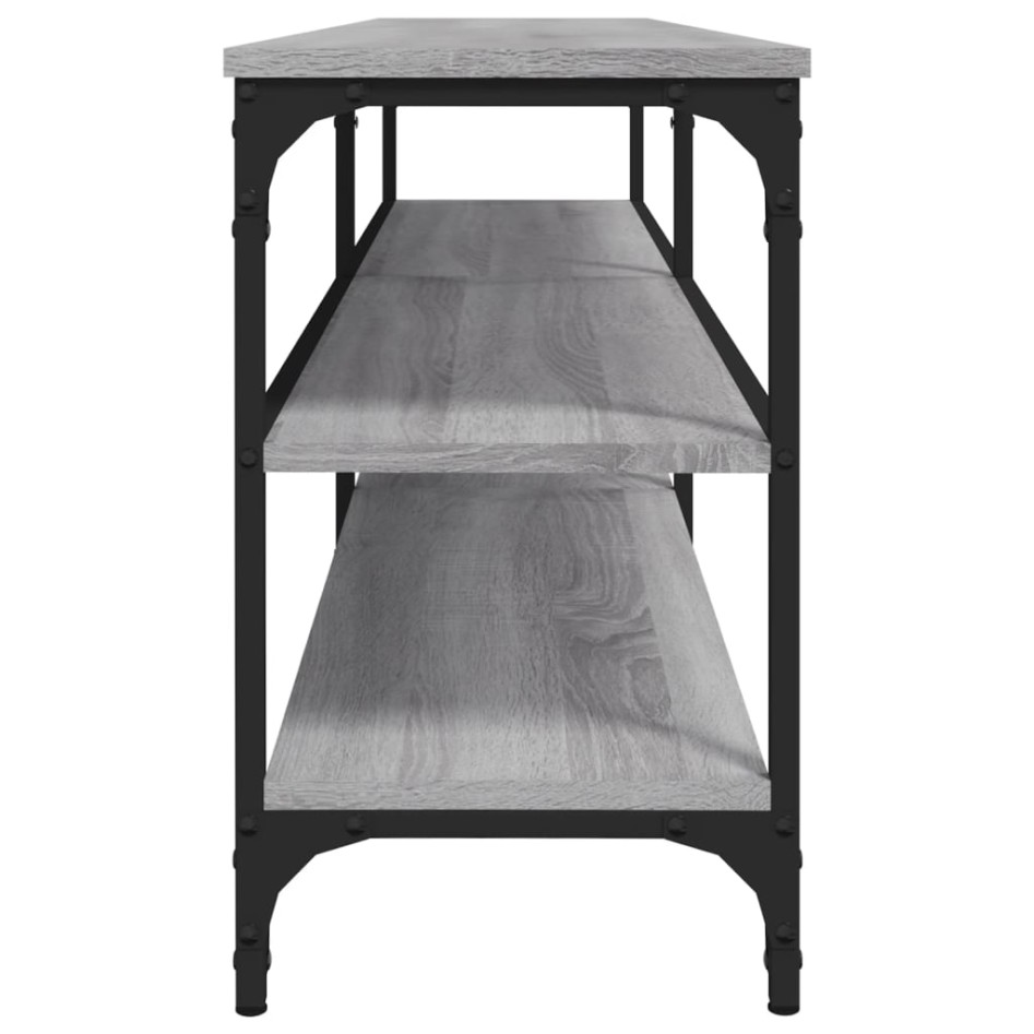 Mueble de TV madera contrachapada gris Sonoma 160x30x50