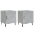 Mesitas noche 2 uds madera ingeniería gris hormigón 40x40x50