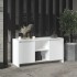 Mueble para TV madera contrachapada blanco 102x37,5x52,5