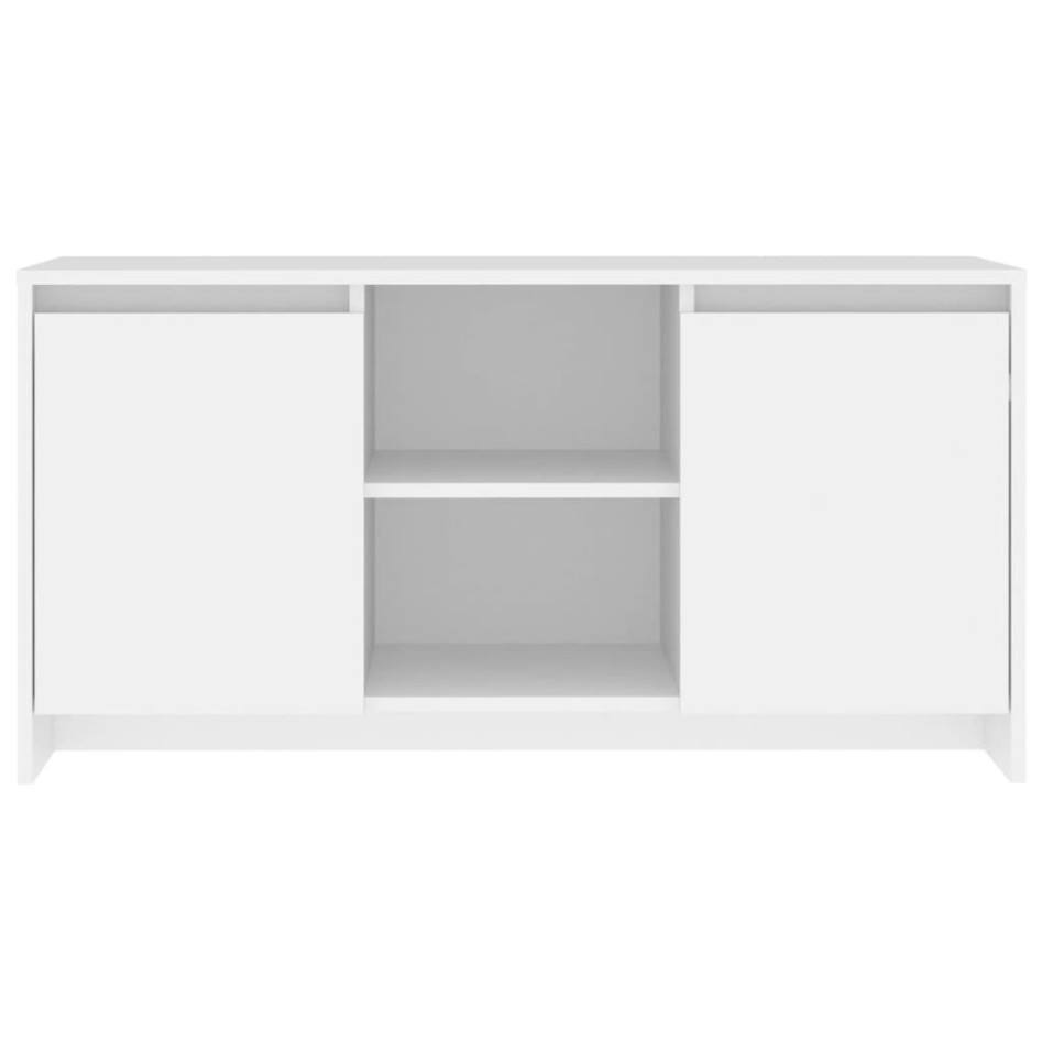 Mueble para TV madera contrachapada blanco 102x37,5x52,5